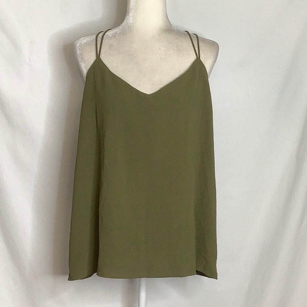 Olive Green Women's V-Neck Camisole Top